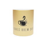 Btiches Brew Cafe Logo Metallic Mug Gold