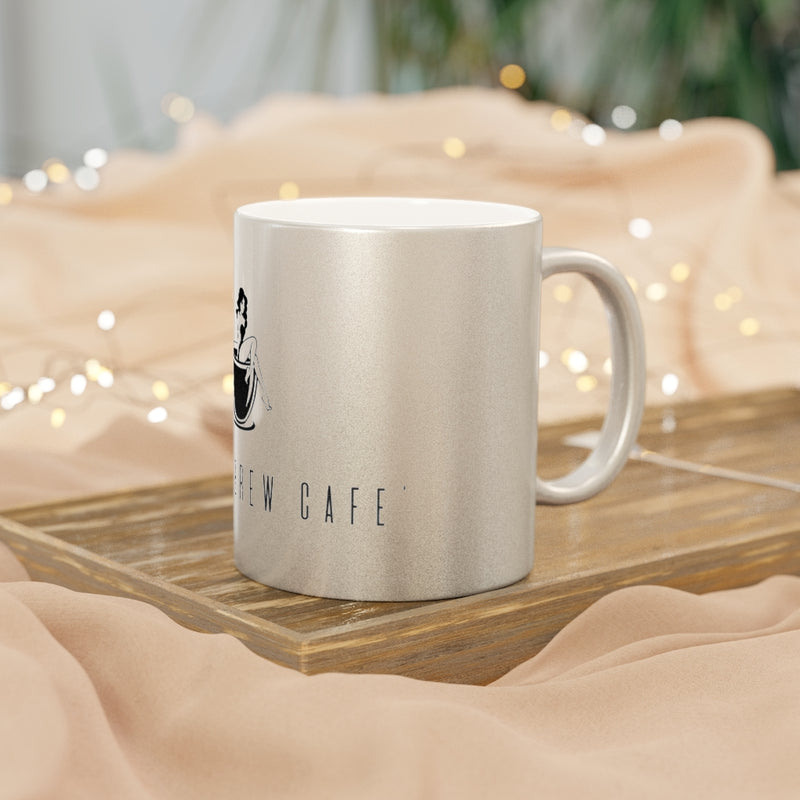 Btiches Brew Cafe Logo Metallic Mug Silver