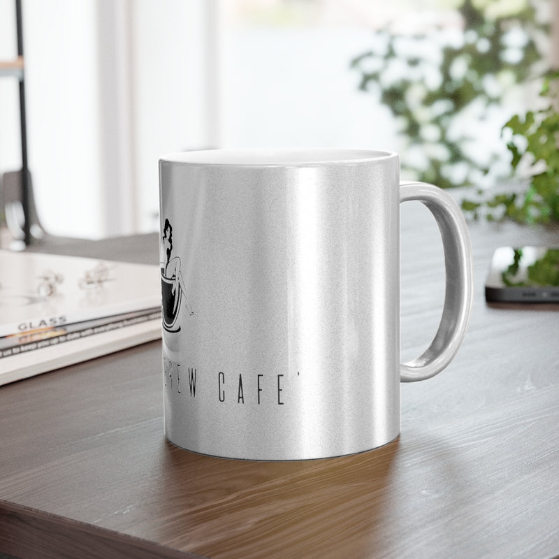 Btiches Brew Cafe Logo Metallic Mug Silver