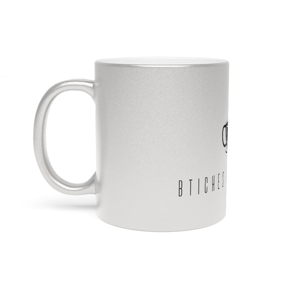 Btiches Brew Cafe Logo Metallic Mug Silver