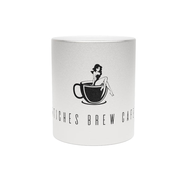 Btiches Brew Cafe Logo Metallic Mug Silver